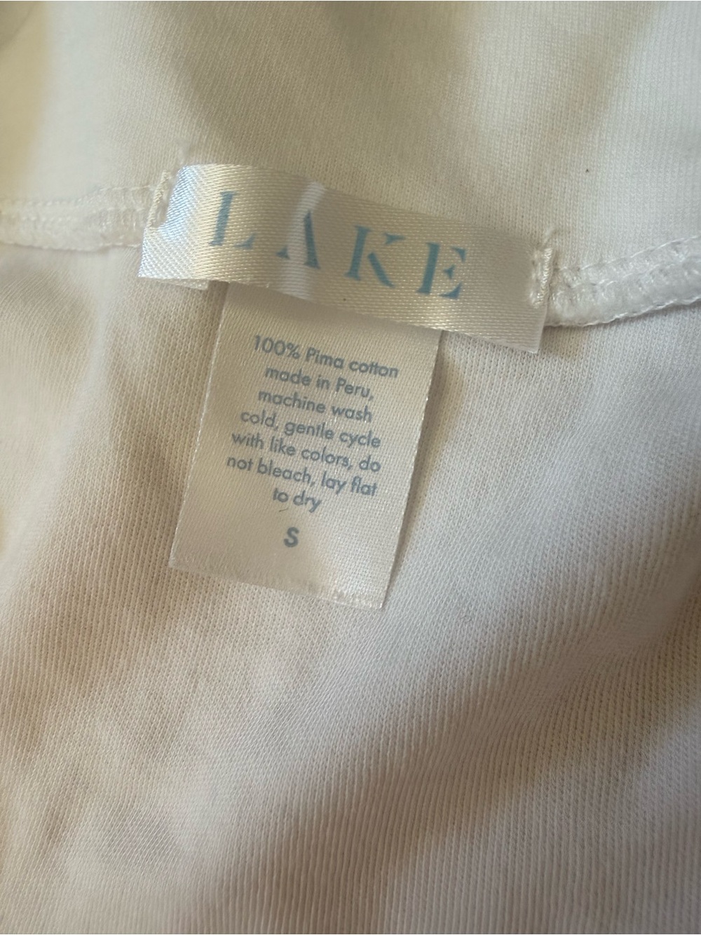 LAKE Women's White Pima Cotton Sleep Dress - Small
